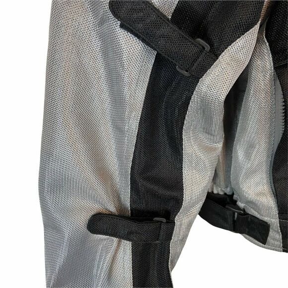 First Gear Armor Moto Jacket Women’s Gray Black Long Sleeve Mesh Full Zip M - 3X - Picture 4 of 16